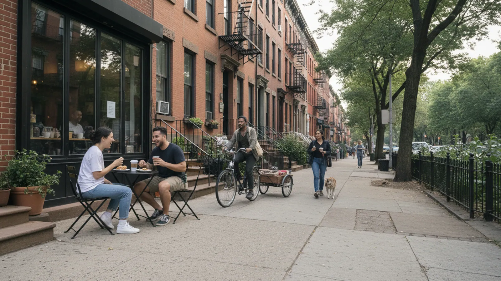 Editorial view of Prospect Lefferts Gardens illustrating A coffee crawl through Prospect Lefferts Gardens