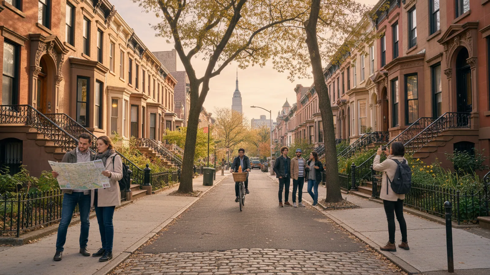 Editorial view of Bed-Stuy illustrating A self-guided brownstone walk through Bed-Stuy