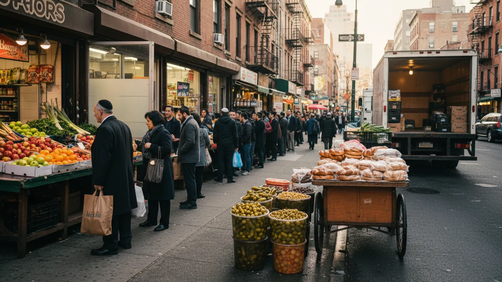 Editorial view of Borough Park illustrating A respectful food-shopping guide to Borough Park