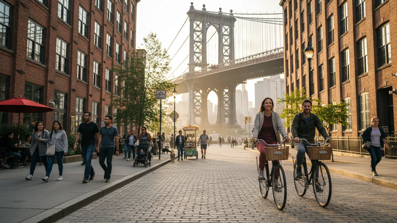 Editorial view of Brooklyn illustrating How to plan a Brooklyn bike ride