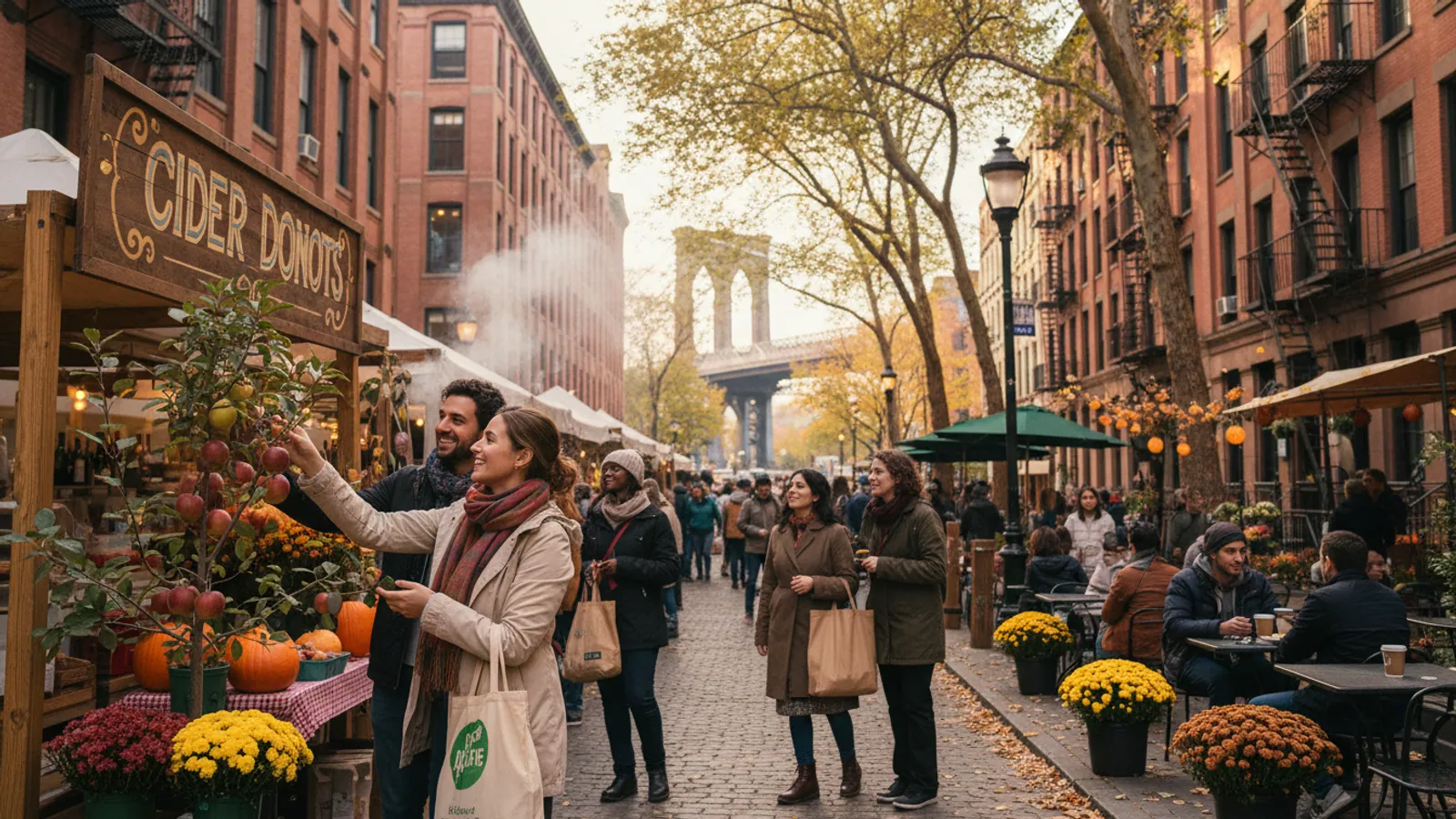 Editorial view of Brooklyn illustrating A practical guide to fall in Brooklyn