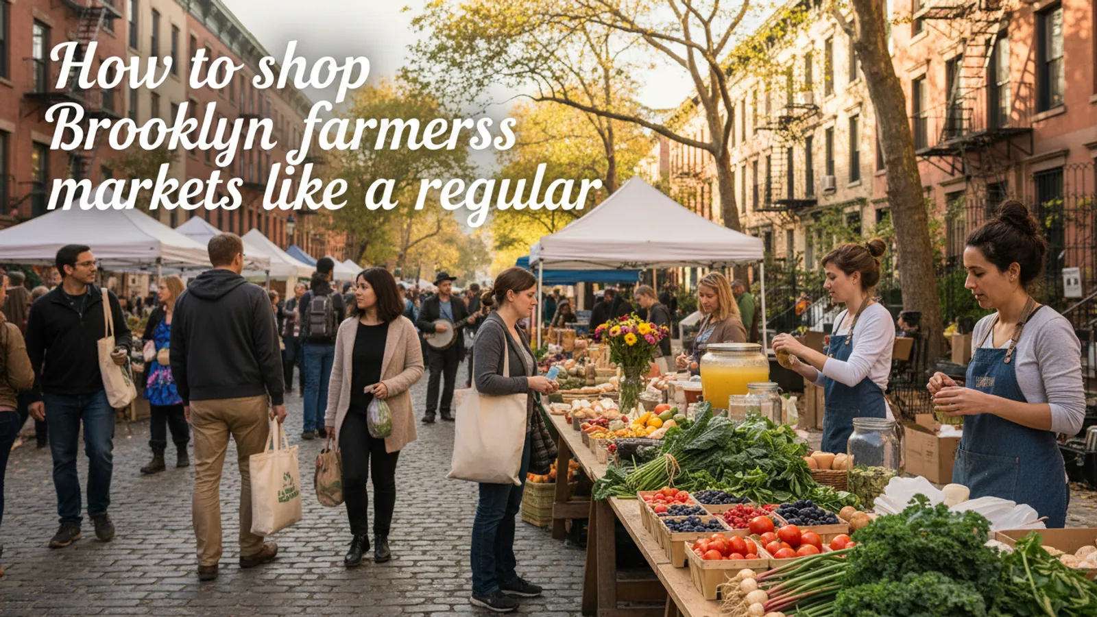 Editorial view of Brooklyn illustrating How to shop Brooklyn farmers markets like a regular