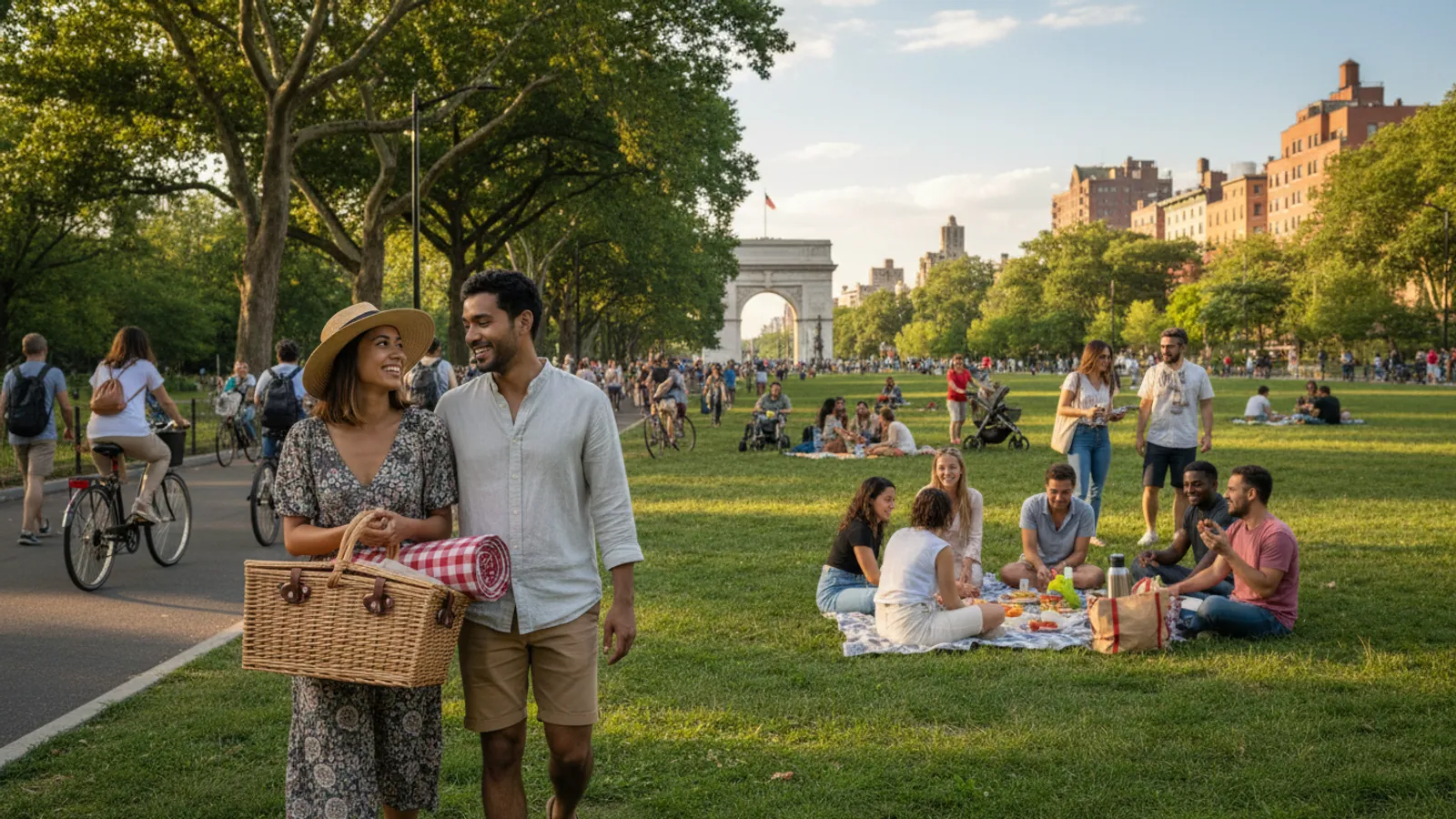 Editorial view of Brooklyn illustrating How to plan a Brooklyn park picnic