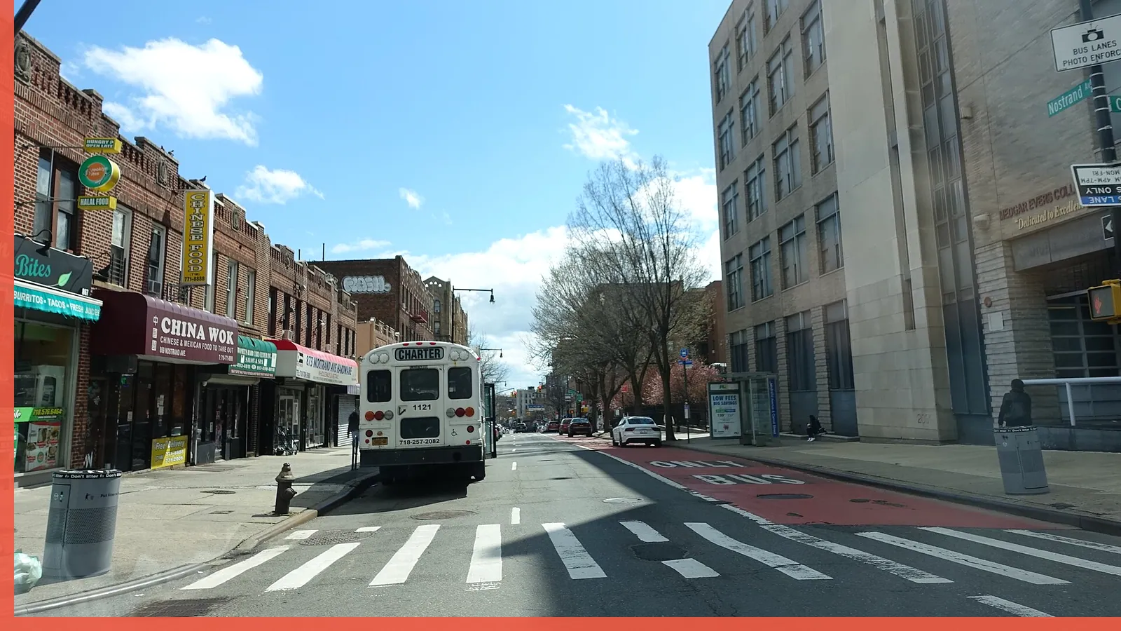 A Brooklyn neighborhood streetscape illustrating dining in Crown Heights