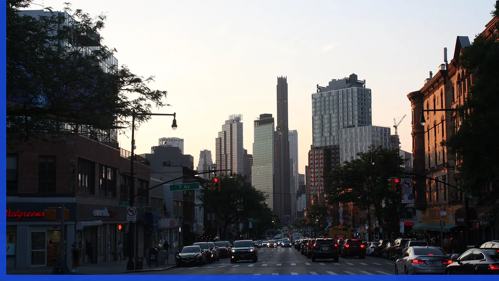 A Brooklyn neighborhood streetscape illustrating music in Flatbush
