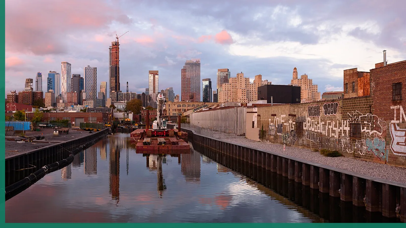 A Brooklyn neighborhood streetscape illustrating restaurants in Gowanus