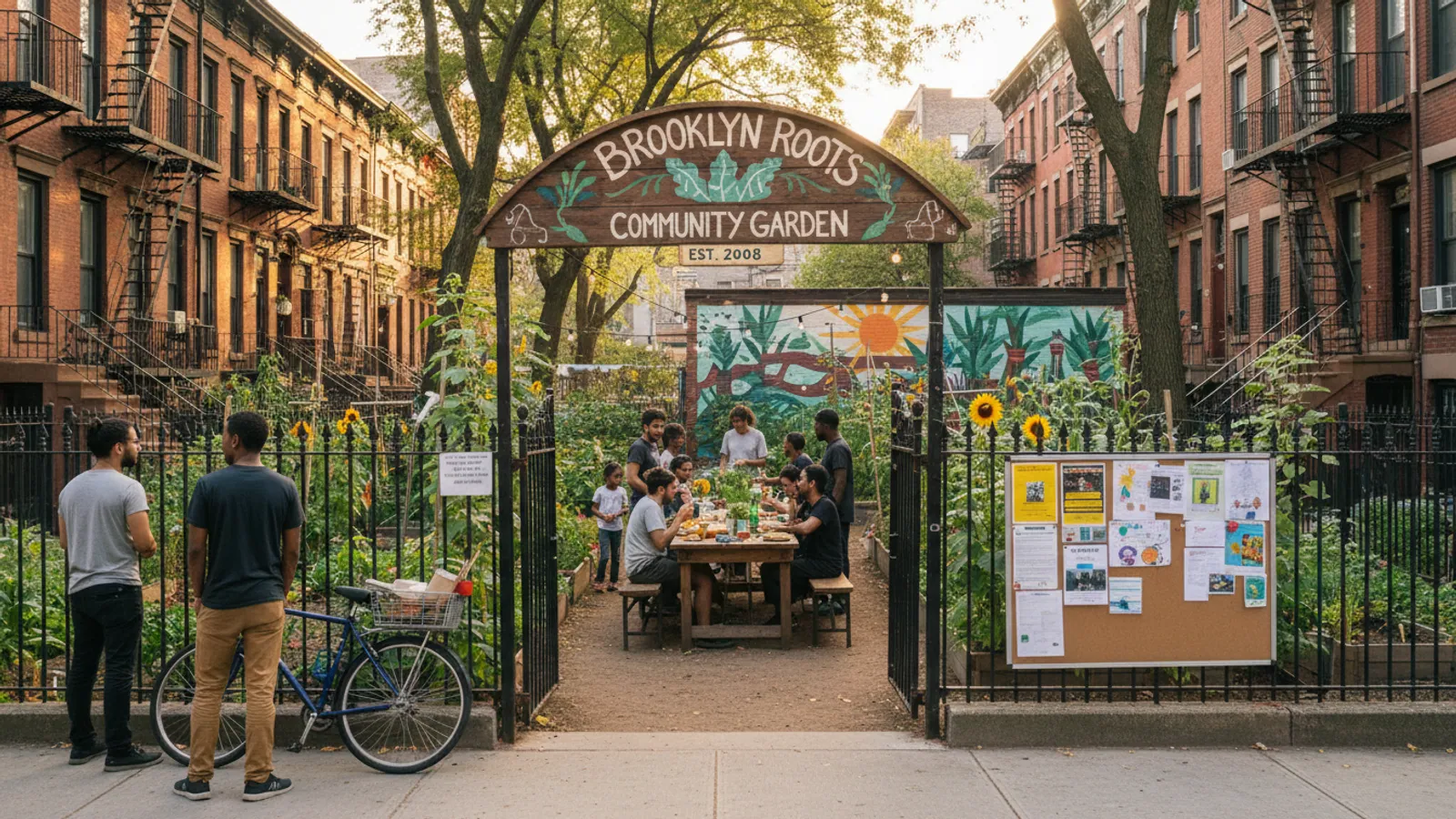 Editorial view of Bed-Stuy illustrating How to find, join, and support a Brooklyn community garden