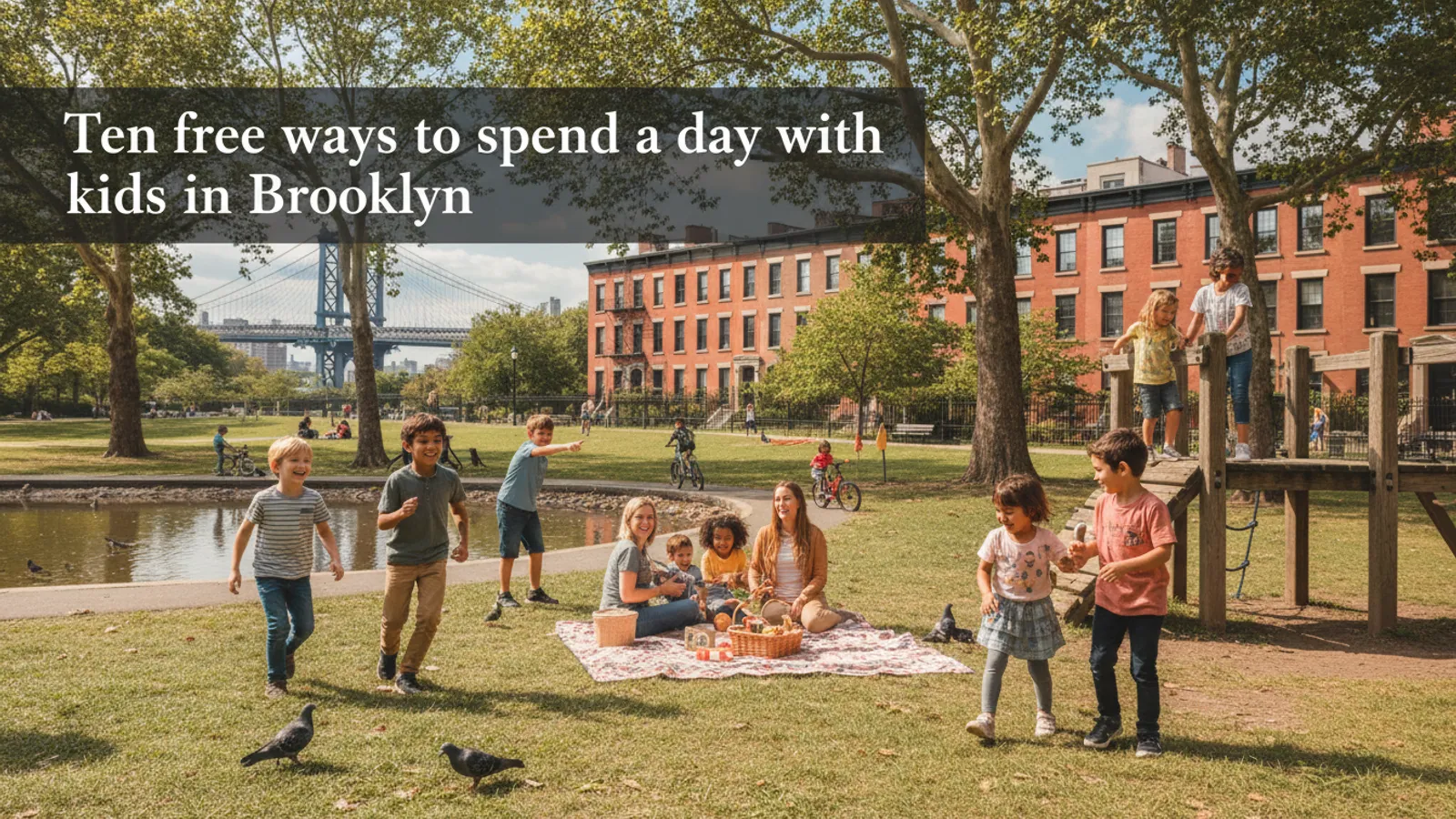 Editorial view of Brooklyn illustrating Ten free ways to spend a day with kids in Brooklyn